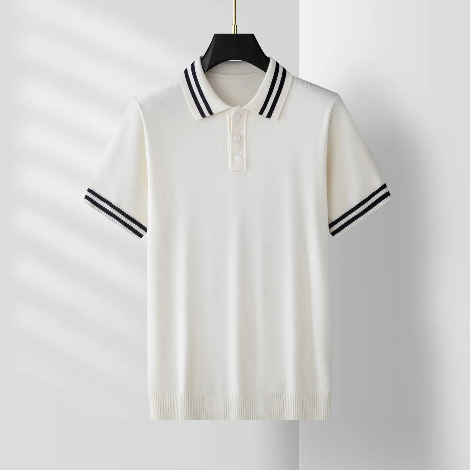 Verbier Knit Tee — Beige (view 1)