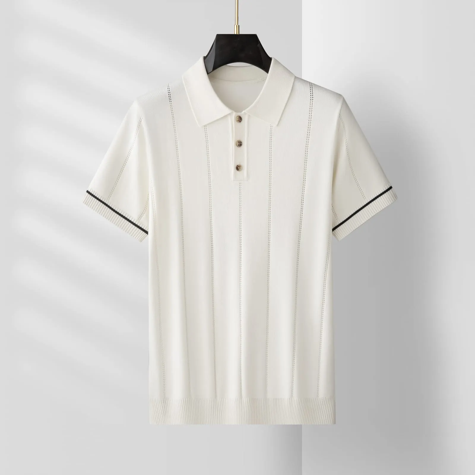 Dolomiti Knit Tee — Beige (view 1)
