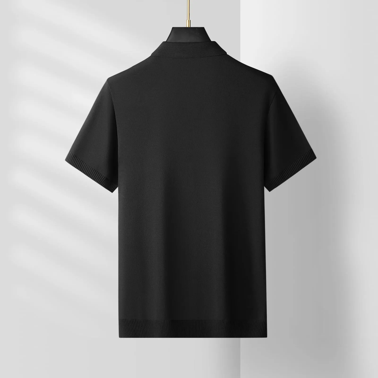 Livigno Knit Tee — Black (view 2)