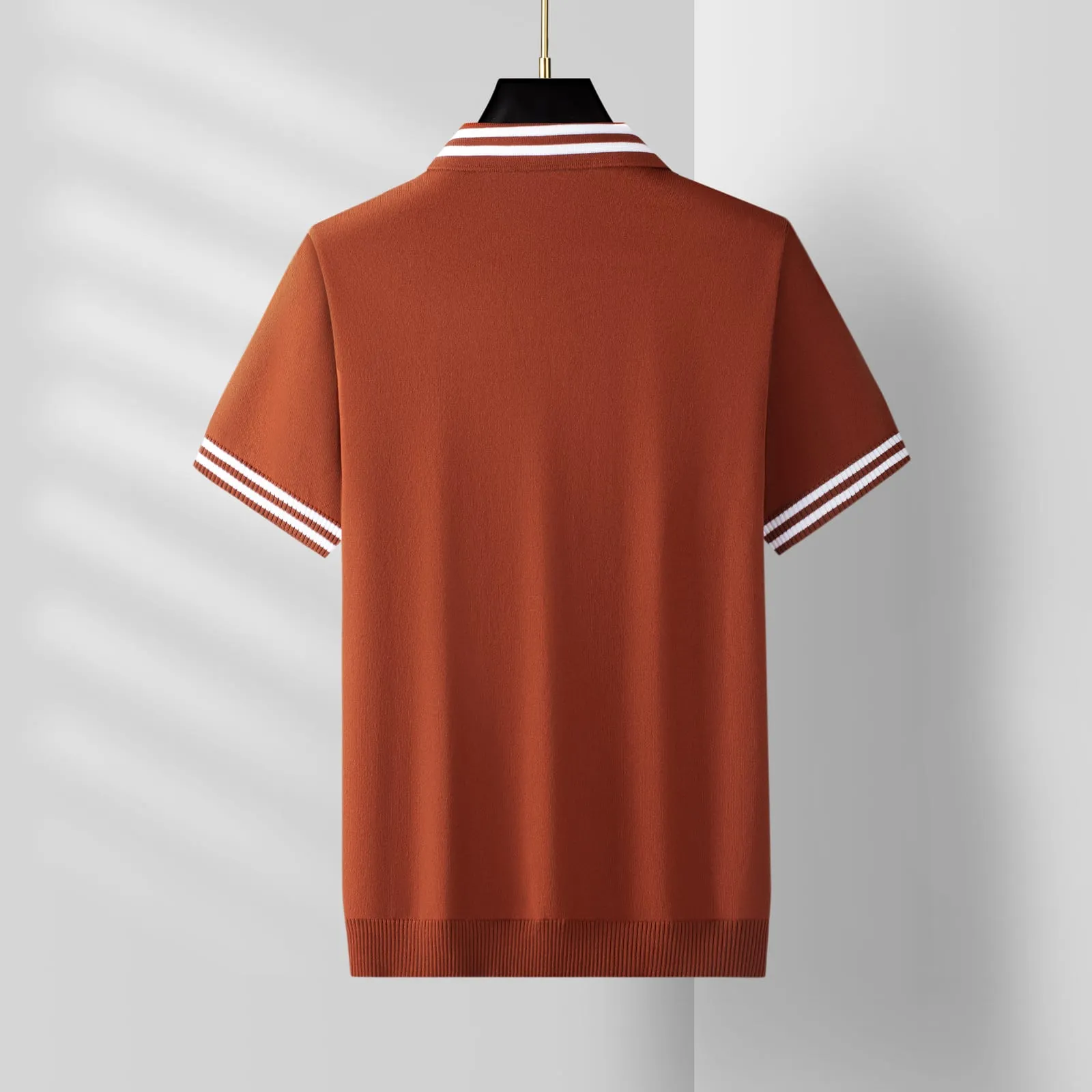 Verbier Knit Tee — Caramel (view 2)