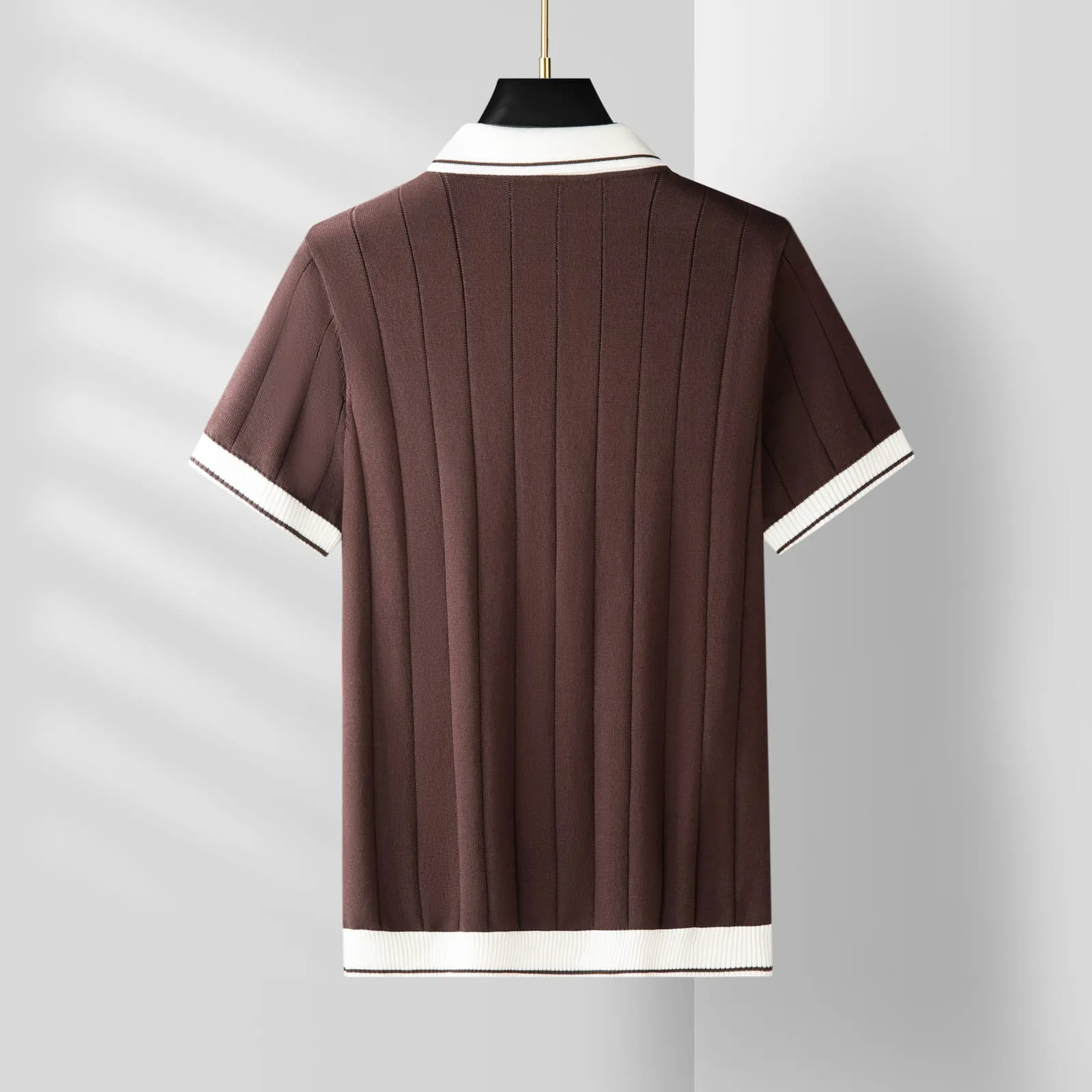 Chamonix Knit Tee — Coffee (view 2)