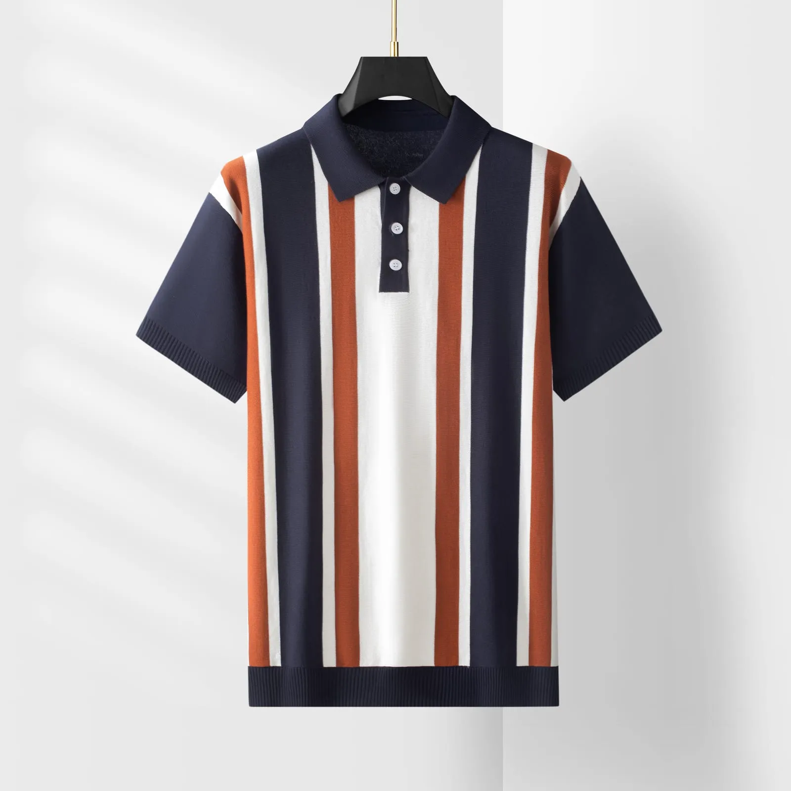 Nordkapp Knit Tee — Dark Navy (view 1)