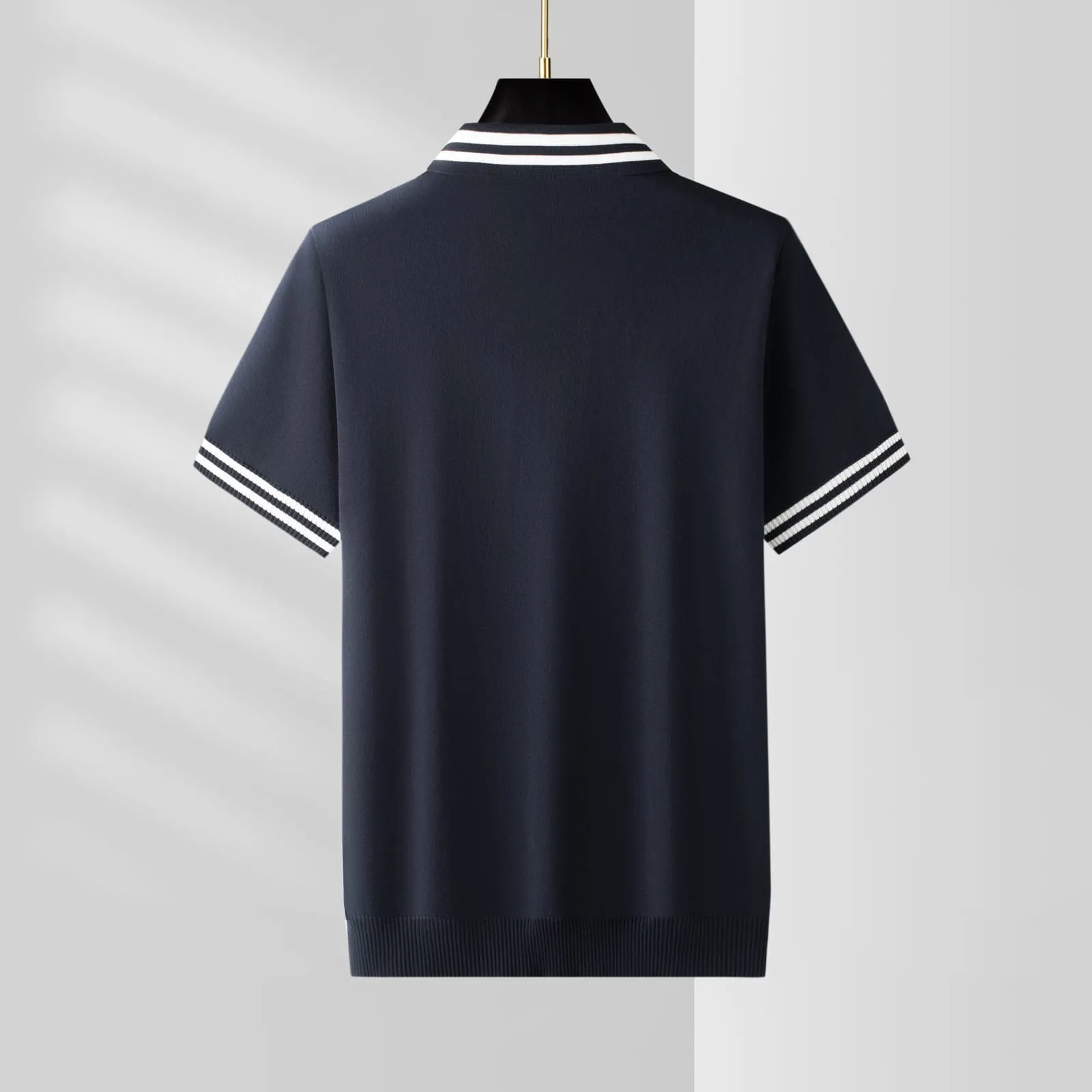 Verbier Knit Tee — Dark Navy (view 2)