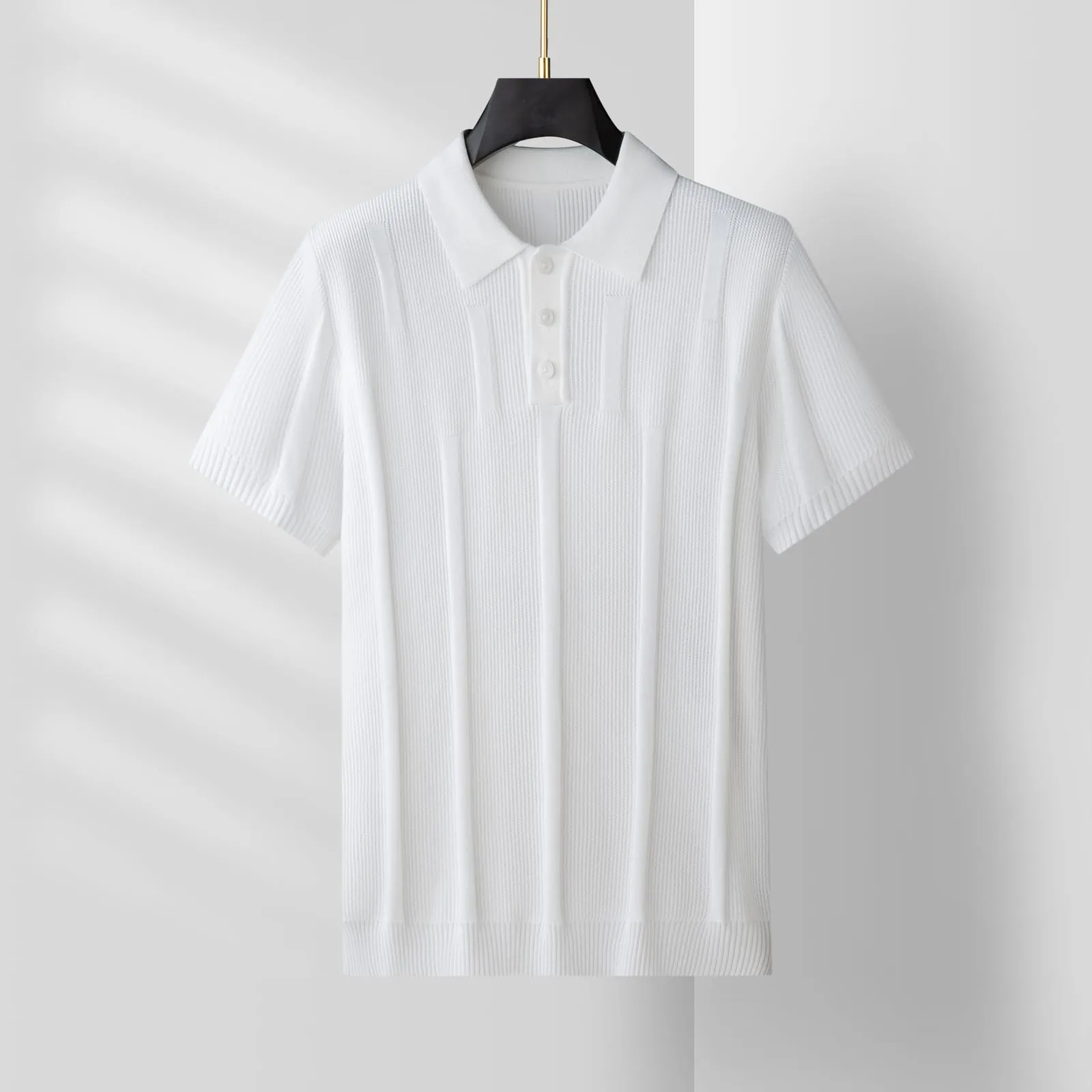 Zermatt Fine-Knit Tee — White (view 1)