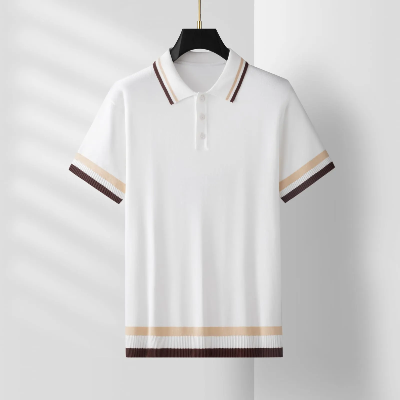 Cortina Fine-Knit Tee — White (view 1)